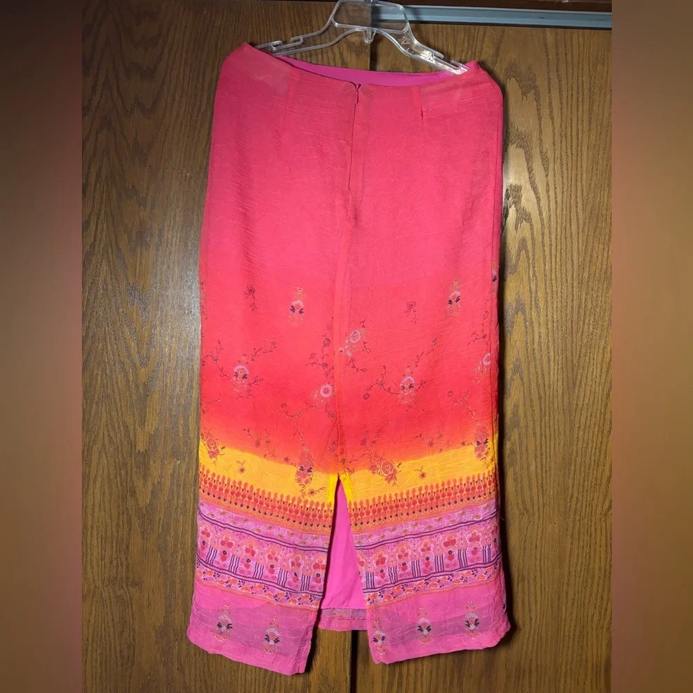 Clio Vintage Vibrant Pink Maxi Skirt - size 8 - Picture 2 of 6